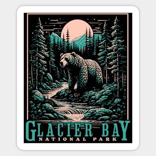 Glacier Bay US National Park Alaska Backpacking Camping Sticker